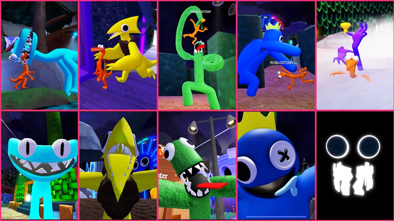 Rainbow friends orange 🧡 jumpscare in third person chapter 2
