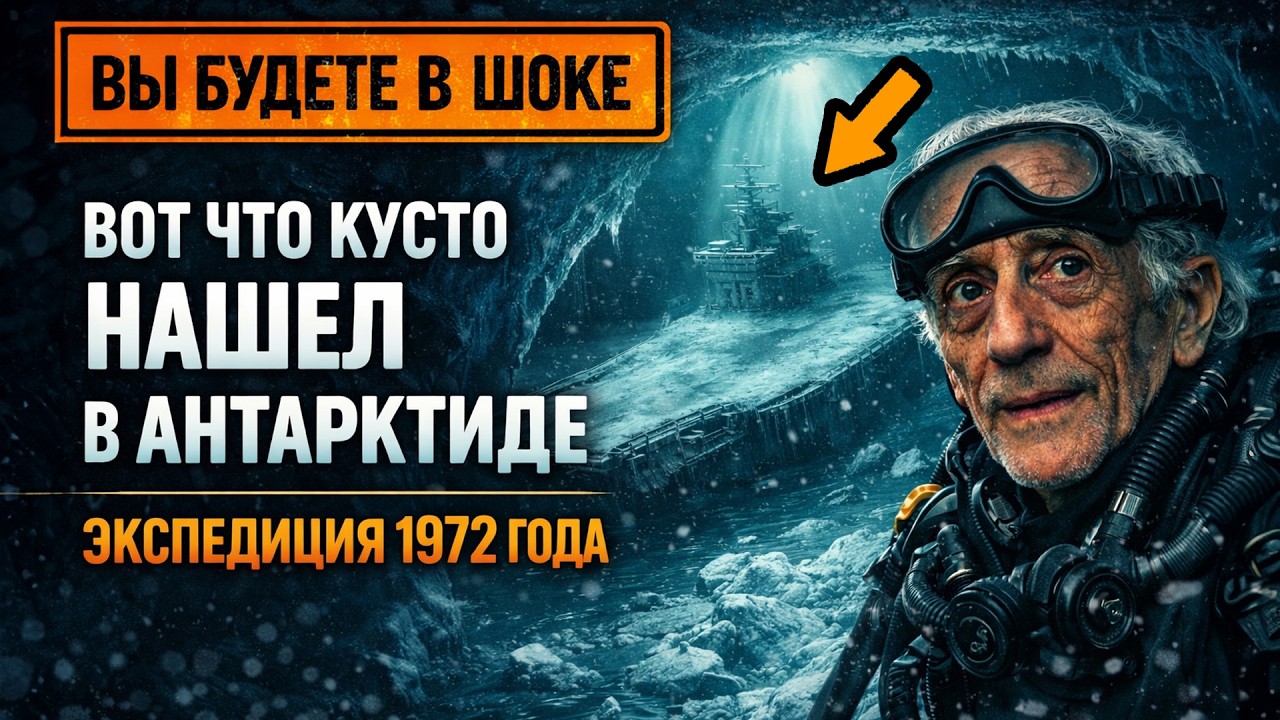 Кусто БЕЖАЛ из Антарктиды — Что он увидел подо льдом и почему это СКРЫВАЮТ до сих пор?
