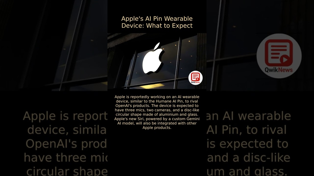 Apple's AI Pin Wearable Device: What to Expect