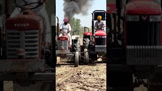 eicher tractor with Massey Ferguson tractor tochan 🚜#farming #vairalvideo #trading  #ai #sorts