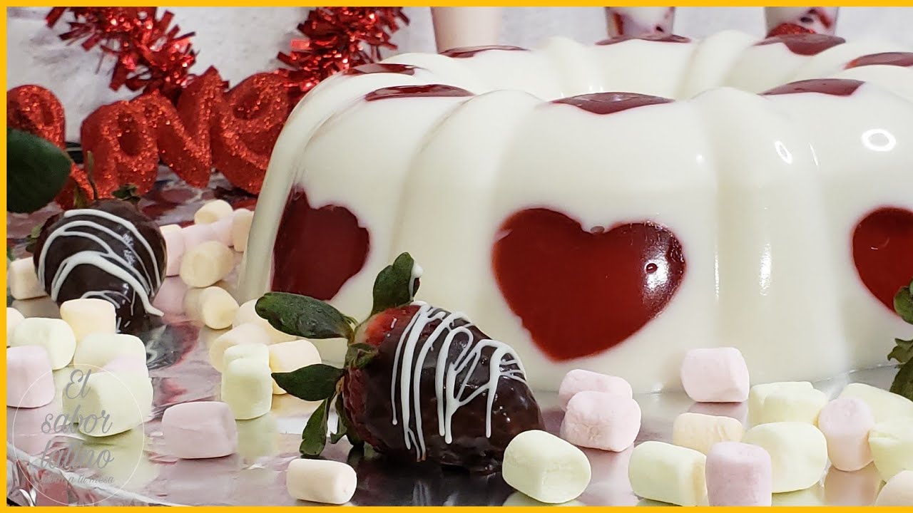 🔴 Gelatina con 3 ingredientes | Facil y Rica| gelatina del Amor 💣💥