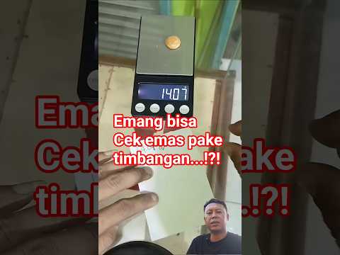 Cara mudah !! uji Kadar Emas Pakai Air & Timbangan! 😱