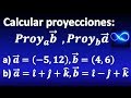 54. Proyecciones de vectores, con gráfica, ejemplos resueltos | Cálculo vectorial