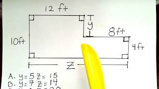 Part 1"Finding The Value of the Missing Lengths of a Back Yard Fence?"Geometry Perimeter G.E.D. Math