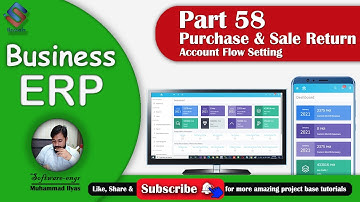 Business ERP Part 58 Purchase Return and Sale Return Account Flow Setting in ASP.NET MVC