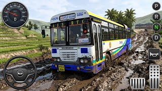 😱 Impossible Mud Off-Road Drive APSRTC Express Bus 🚌 | BUSSID  screenshot 2