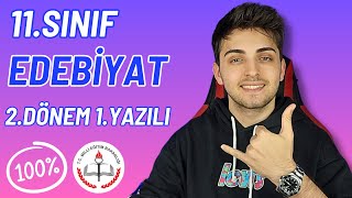 11.Sınıf Edebiyat 2.Dönem 1.Yazılı Çözümü 🔥 | %100 MEB Uyumlu! | #ymileyazilimvar