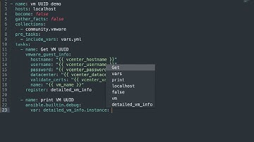 Get VMware vSphere Virtual Machine UUID - Ansible module vmware_guest_info