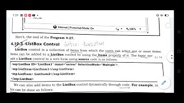 ASP.net ! Topic  List Controls