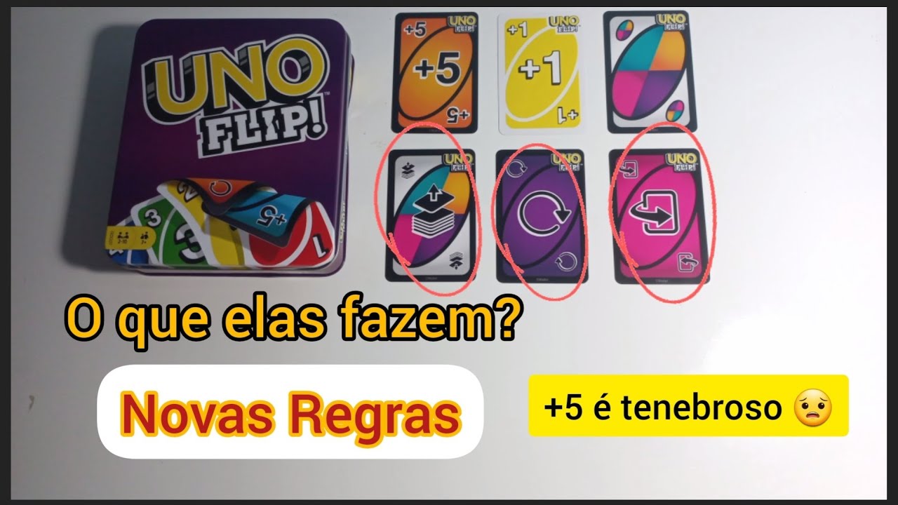 Jogo de Cartão de Combinação UNO Flip Splash com Angola
