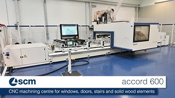 scm accord 600 - CNC machining centre for windows, doors, stairs and solid wood elements