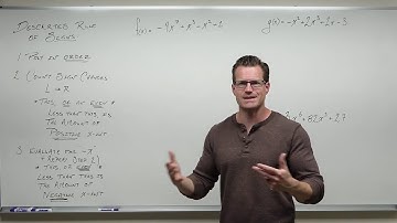 Descartes Rule of Signs (Precalculus - College Algebra 33)