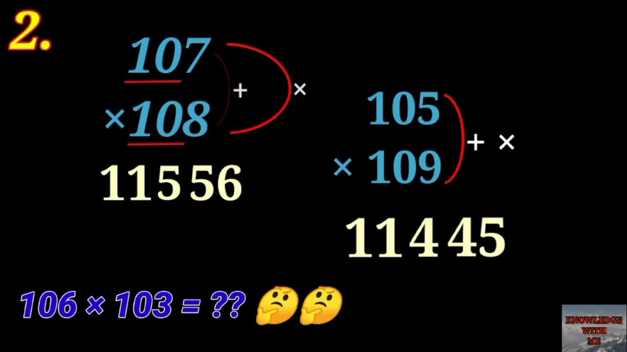How To Do Multiplication Fast 🏃 Multiplication Trick Knowledge With