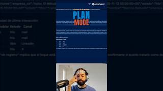 plan mode en Visual Studio Code. el agente piensa antes de actuar