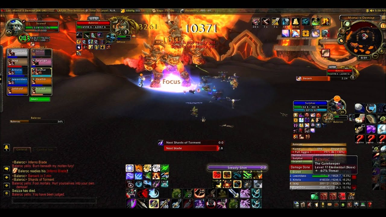 Revolution Gundrak Baleroc 10 man Firelands - YouTube