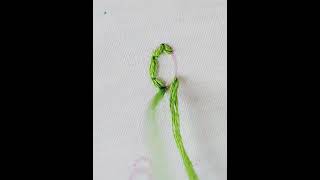 #embroidery of alphabet O #easy hand embroidery #art work