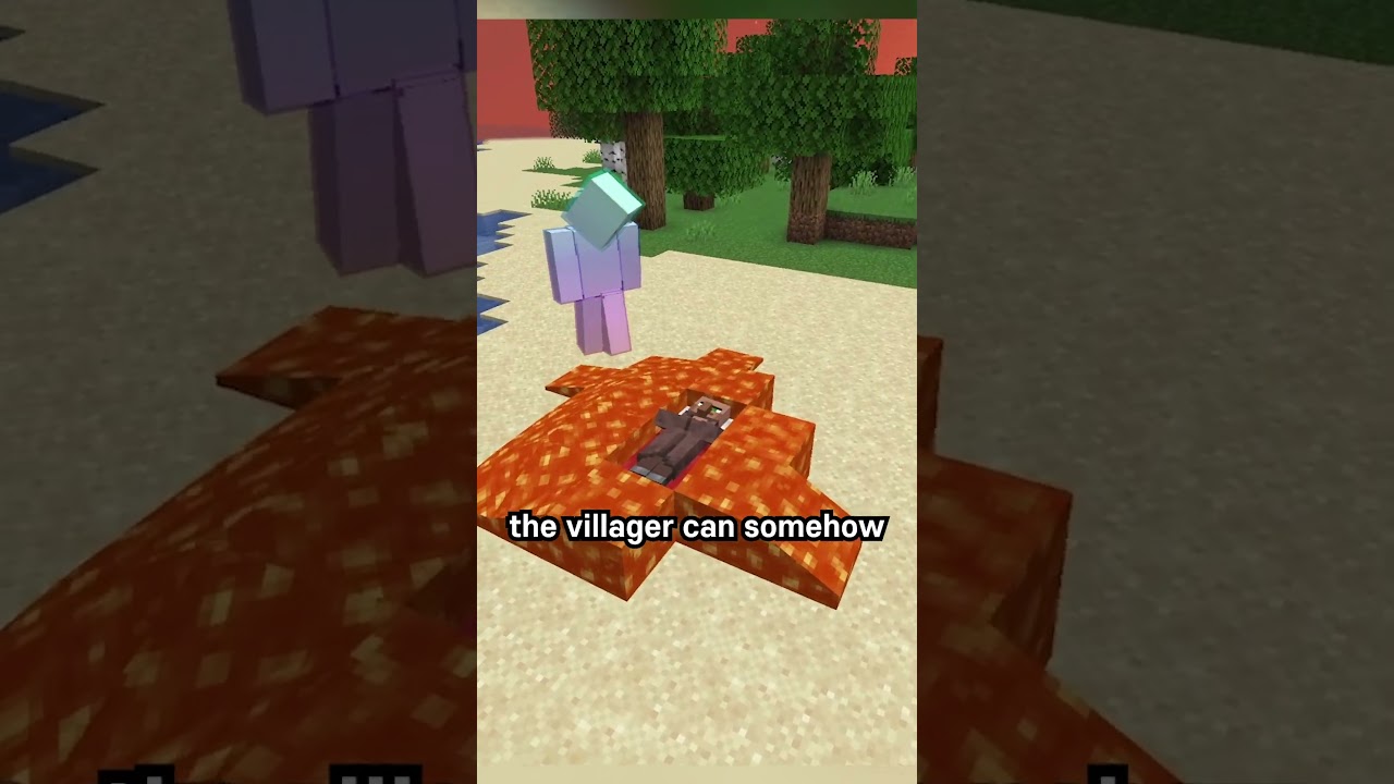 Villagers can sleep in liquids? 