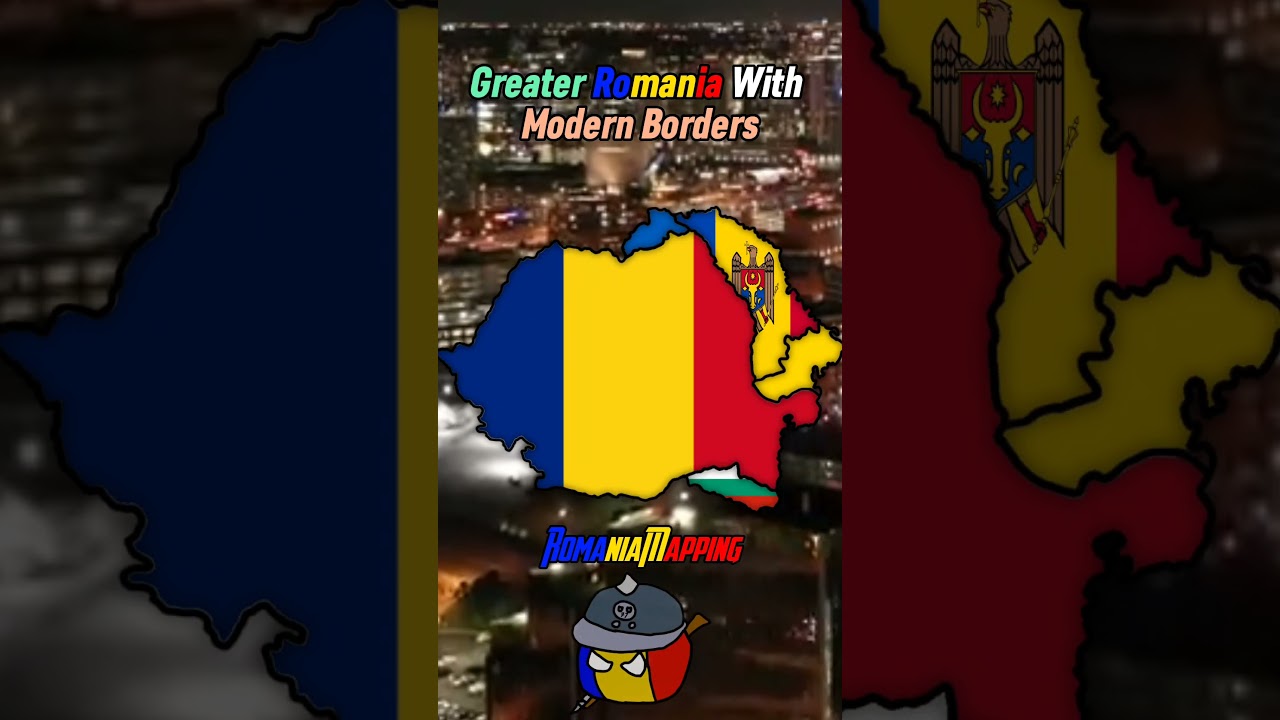 Greater Romania With Modern Borders