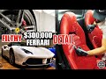 Car Detailing A FILTHY $300,000 Ferrari 488! Interior & Exterior Deep Cleaning Transformation!
