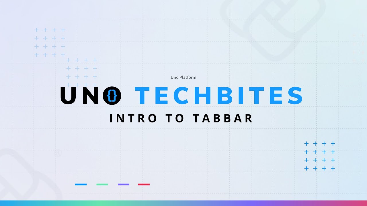 Introduction to TabBar and TabBarItem [Pt 1] | Uno Tech Bites - YouTube