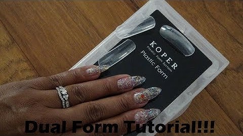 AliExpress Dual Forms Review & Glitter Acrylic Nail Tutorial! Step-by-Step Acrylic Nails at Home!