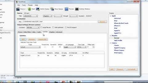 How to add soft subtitles to .mp4 videos ( Embed .srt to .mp4 video files) using handbrake