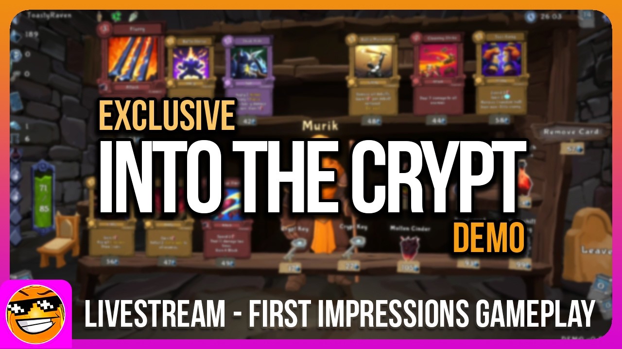 Toasty plays INTO THE CRYPT (EXCLUSIVE DEMO) | Twitch - Livestream VOD #ad #sponsored