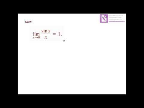 (Sec2. 4):Trigonometric Limit part(2)