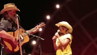 Chris Stapleton Fiona Kelley parachute live Charlotte NC Bank of America 