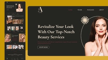 Design a Stunning Beauty Salon Landing Page | HTML, CSS & Vanilla JS Tutorial