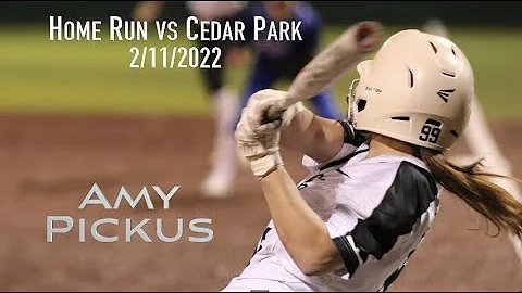 Amy Pickus goes deep vs Cedar Park