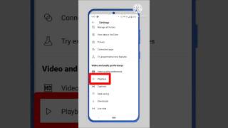 Youtube Playback Setting 😱😱🔥#shorts #short #youtube #settings  #tutorial #smartphone #tips #tech