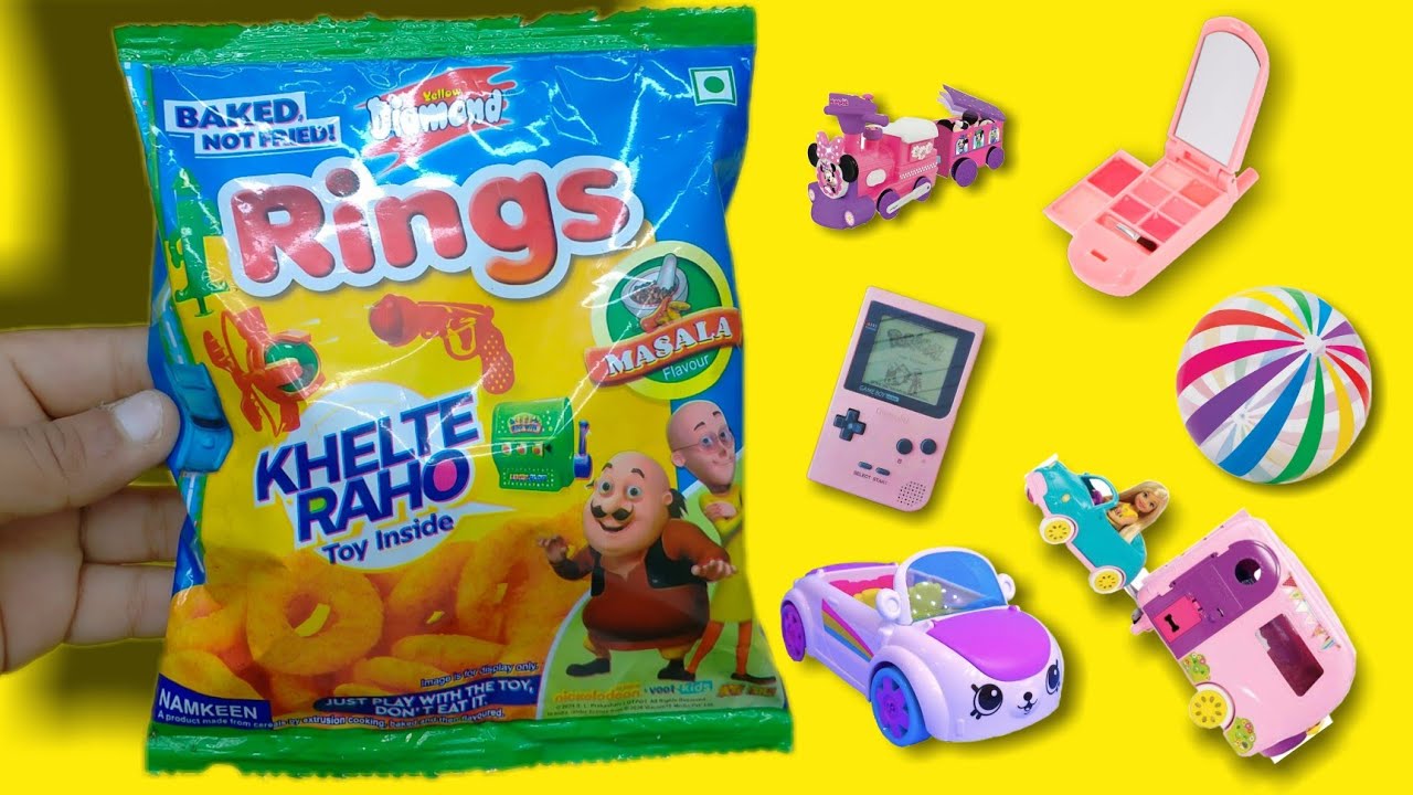 yellow Diamond Rings free gift inside motu patlu in 5 rupees unboxing and review