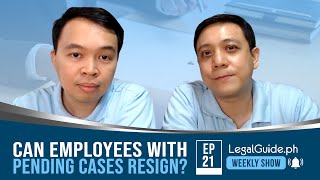 Can employees with pending cases resign?