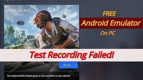 PUBG Mobile Emulator for PC Test