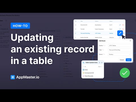 How to update existing records in the table