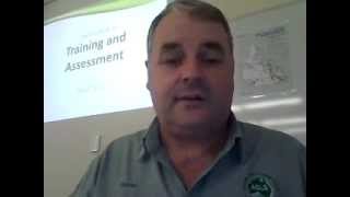 Darren talking about Certificate IV in Training and Assessment
