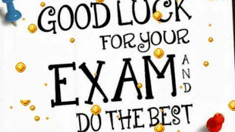 Good luck for your exam🌷🌷Exam best wishes video