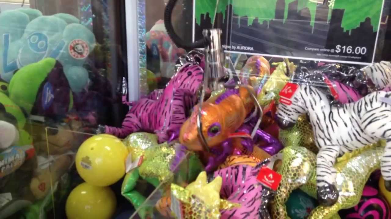Rigged Toy Time Claw Machines at ShopRite Grocery Store Arcade YouTube