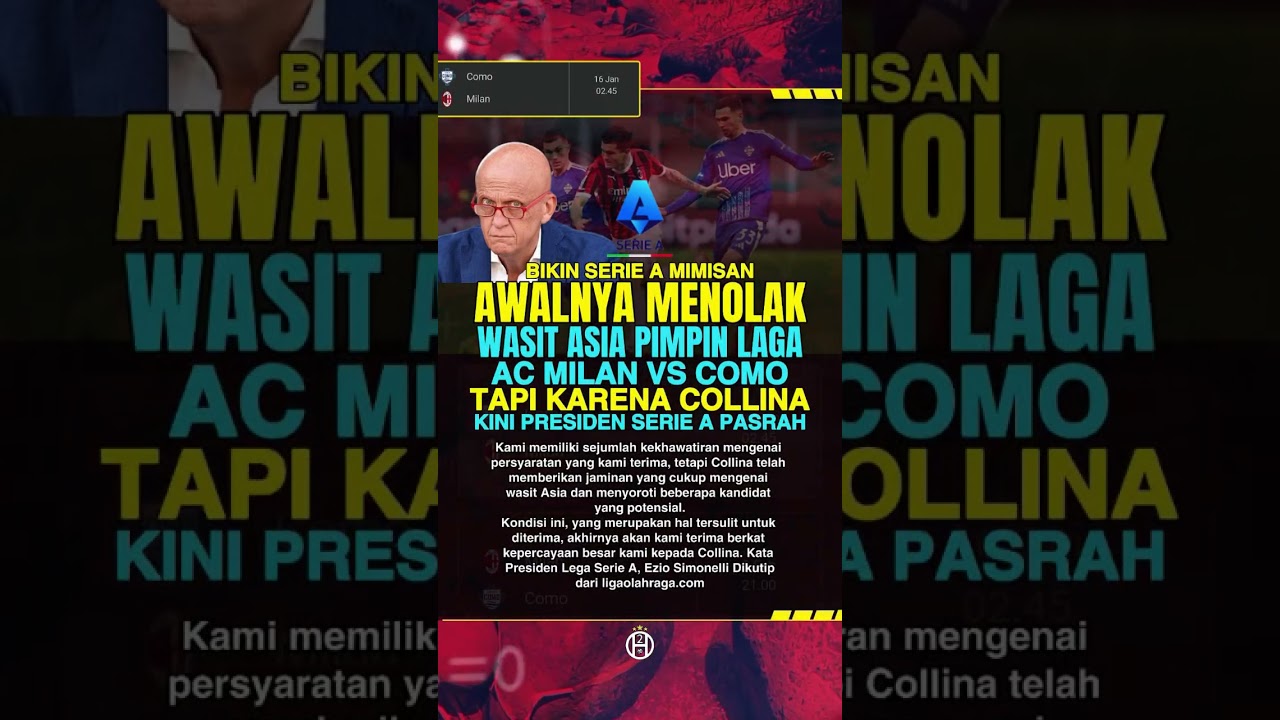 Wasit Asia bikin  Serie A mimisan #seriea