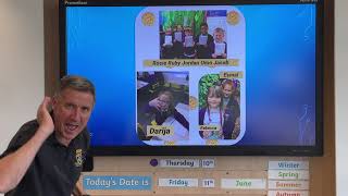 Shout Out Assembly Nur, Rec, Yr 1 & 2 Friday 11th June 2021