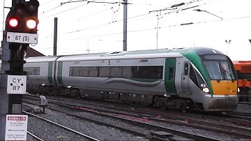 Irish Rail 22000 Intercity + 8300 Class Dart Trains - Connolly Station, Dublin