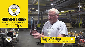 Hoosier Crane Tech Tips - Replacing a safety latch