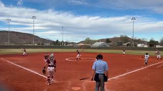 HS Ball | Bunt to 3rd | Error | Grabbed Extra Base