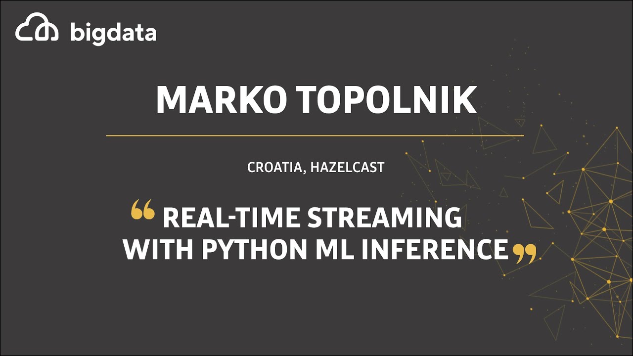 Real-Time Streaming with Python ML Inference by Marko Topolnik