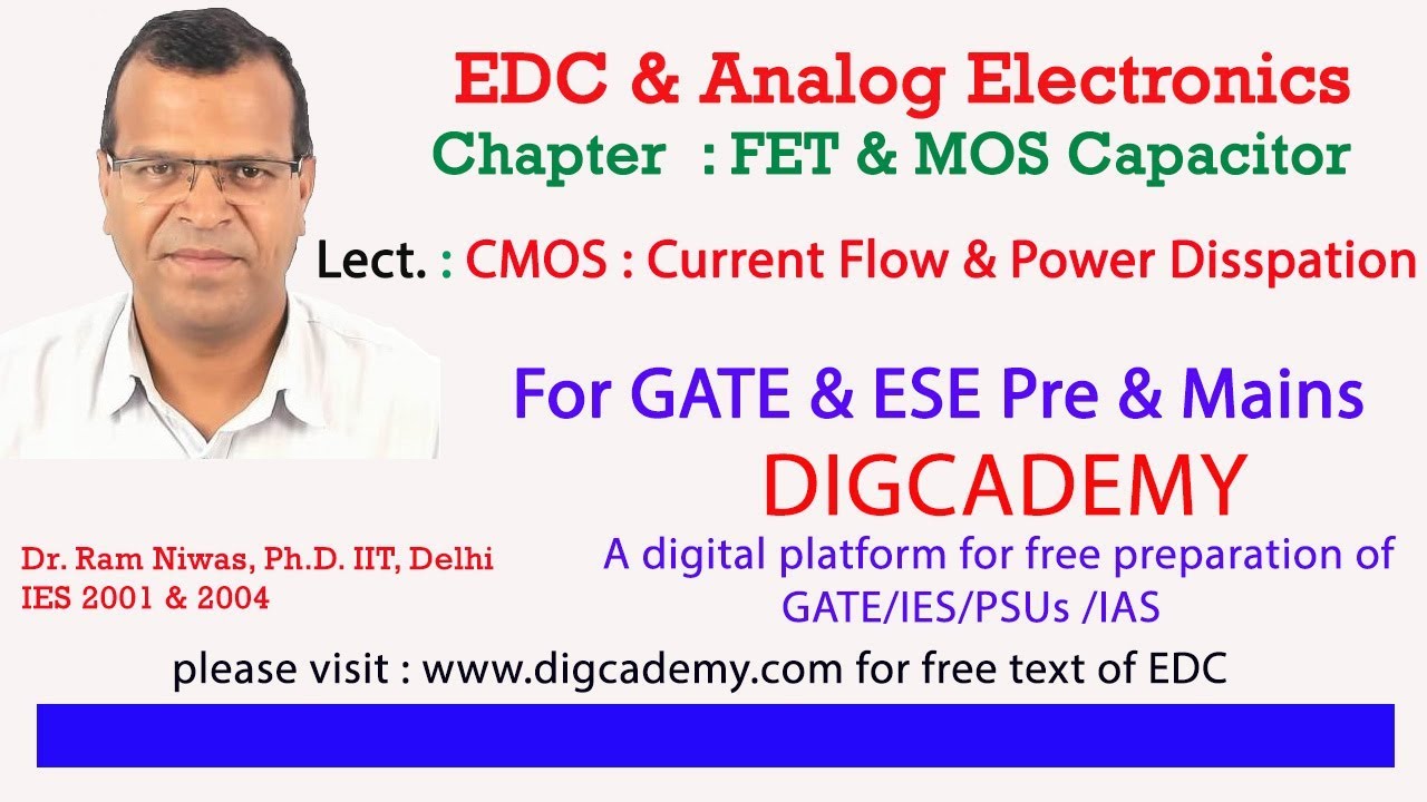 EDC & Analog Electronics Chap 8 MOSFET and FET Biasing L14 CMOS Current flow and power dissipation