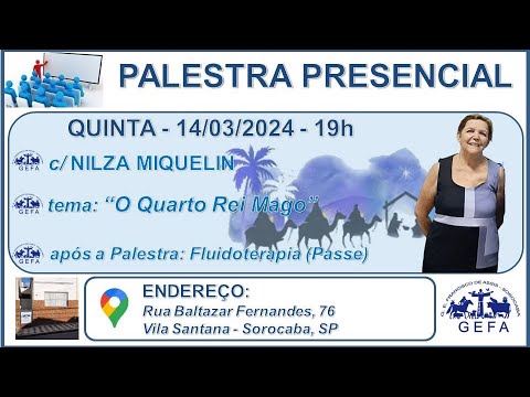 Assista: Palestra Online - c/ NILZA MIQUELIN (14/03/2024)