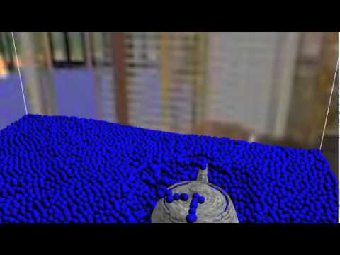 Fluid simulation and static rigid body