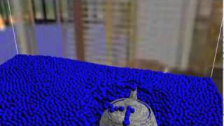 Fluid simulation and static rigid body