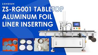 ZONESUN ZS-RG001 Automatic Bottle Cap Aluminum Foil Liner Inserting Machine